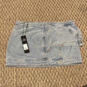 Fashion Nova Light Blue Mini Skirt